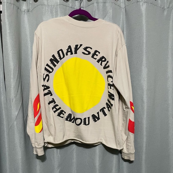 Kanye West Sunday Service Hoodie Autumn And Winter Paris Girl Printed Distressed Vintage Fleece-Lined Hoodie main image 0